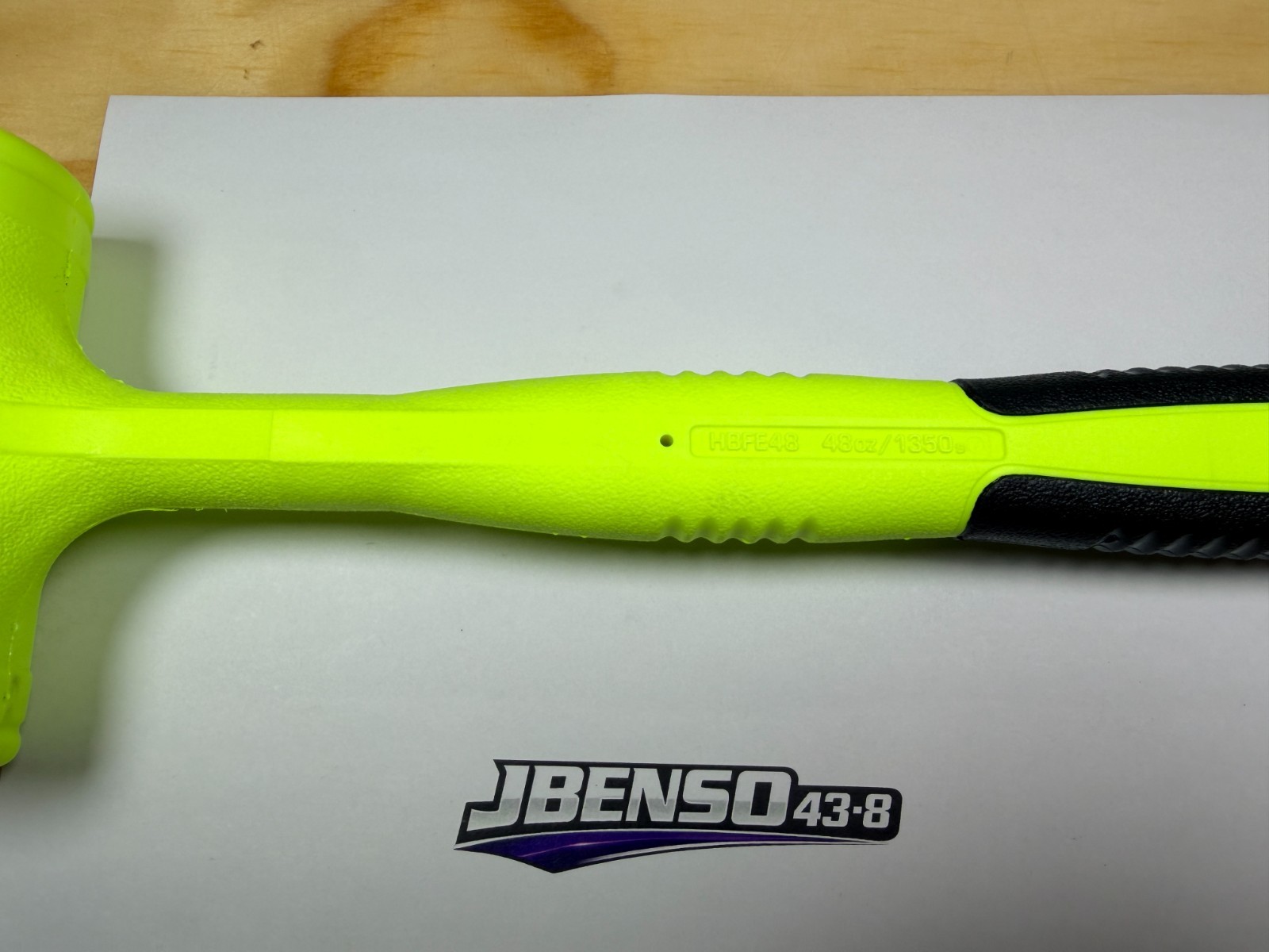 Snap-on Tools USA NEW HI-VIZ 48oz / 1350g Soft Face Dead Blow Hammer HBFE48HV