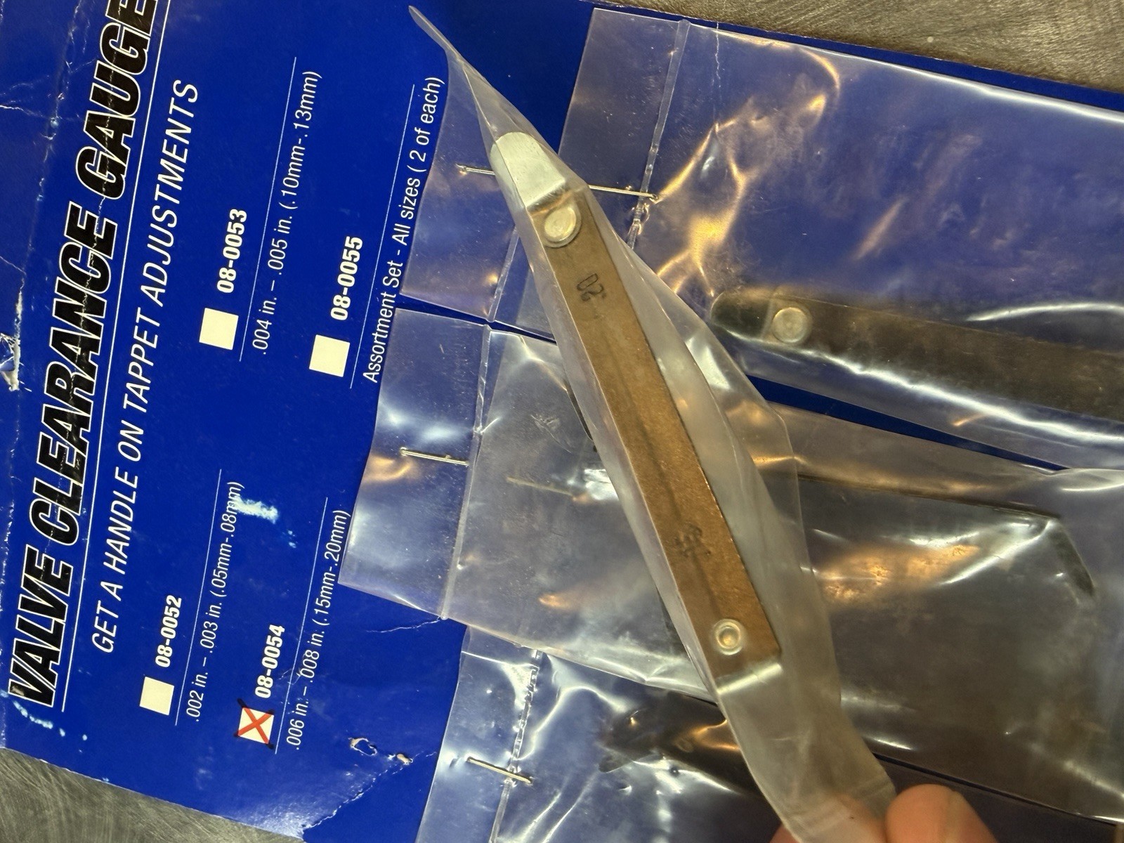 MOTION PRO VALVE CLEARANCE GAUGE, FEELER GAUGE, 0.006in-0.008in, 0.15mm-0.20mm