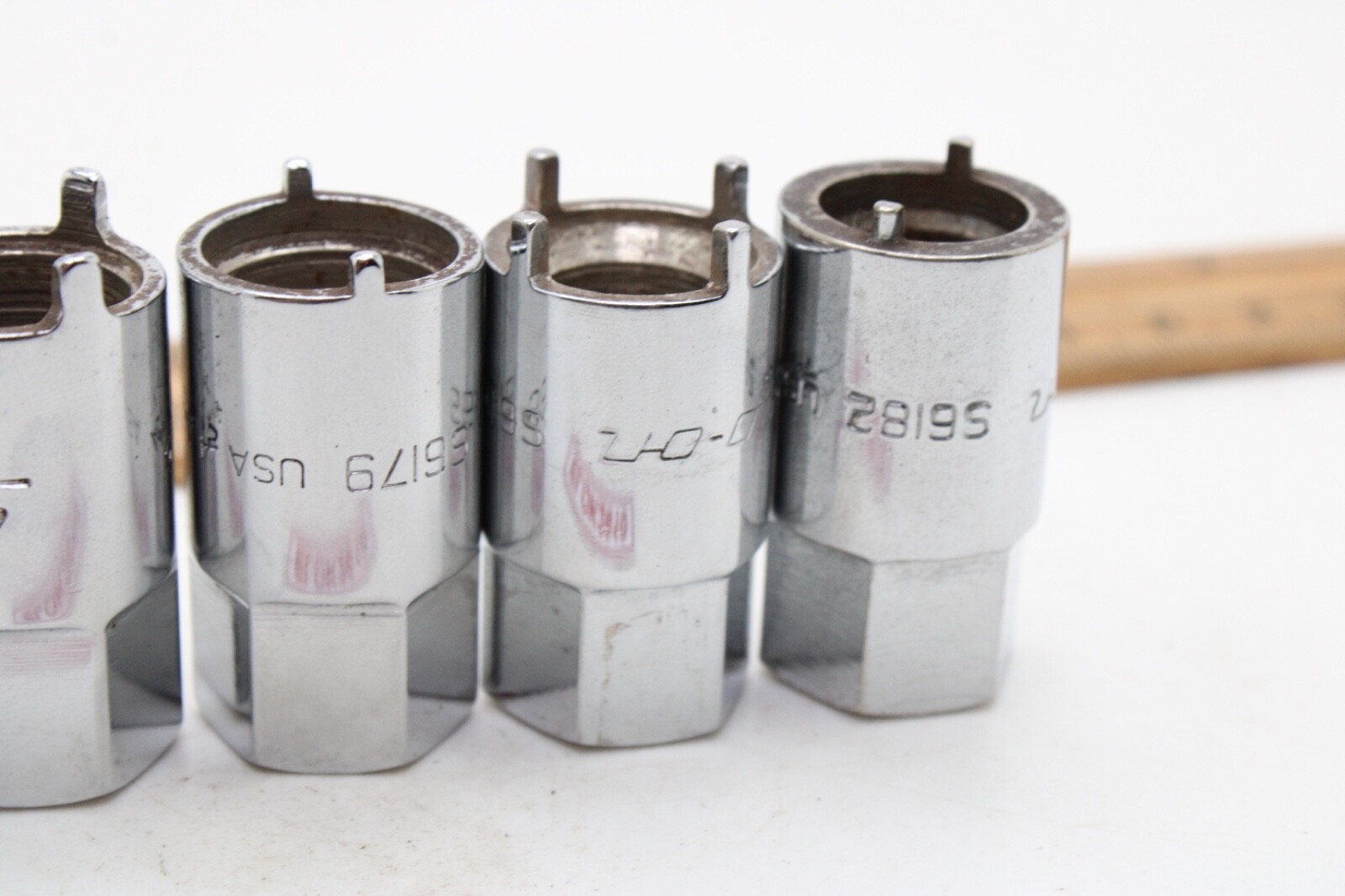 Snap on RARE 2006ANT 6-Piece Chrome Vehicle Antenna Nut Socket Set USA