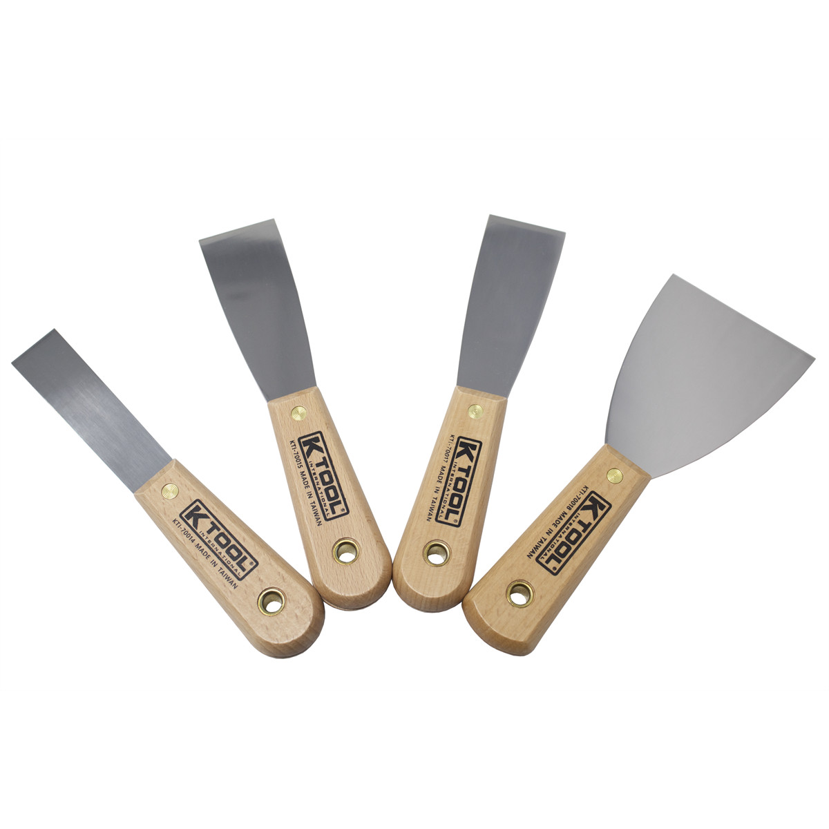 K-Tool 70004 4-pc Scraper & Putty Knife Set