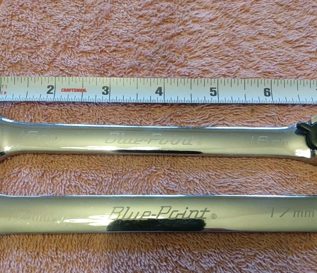 Blue Point By Snap On Tools 16 17 18 And 19 Mm Reversible Combination Wrenches