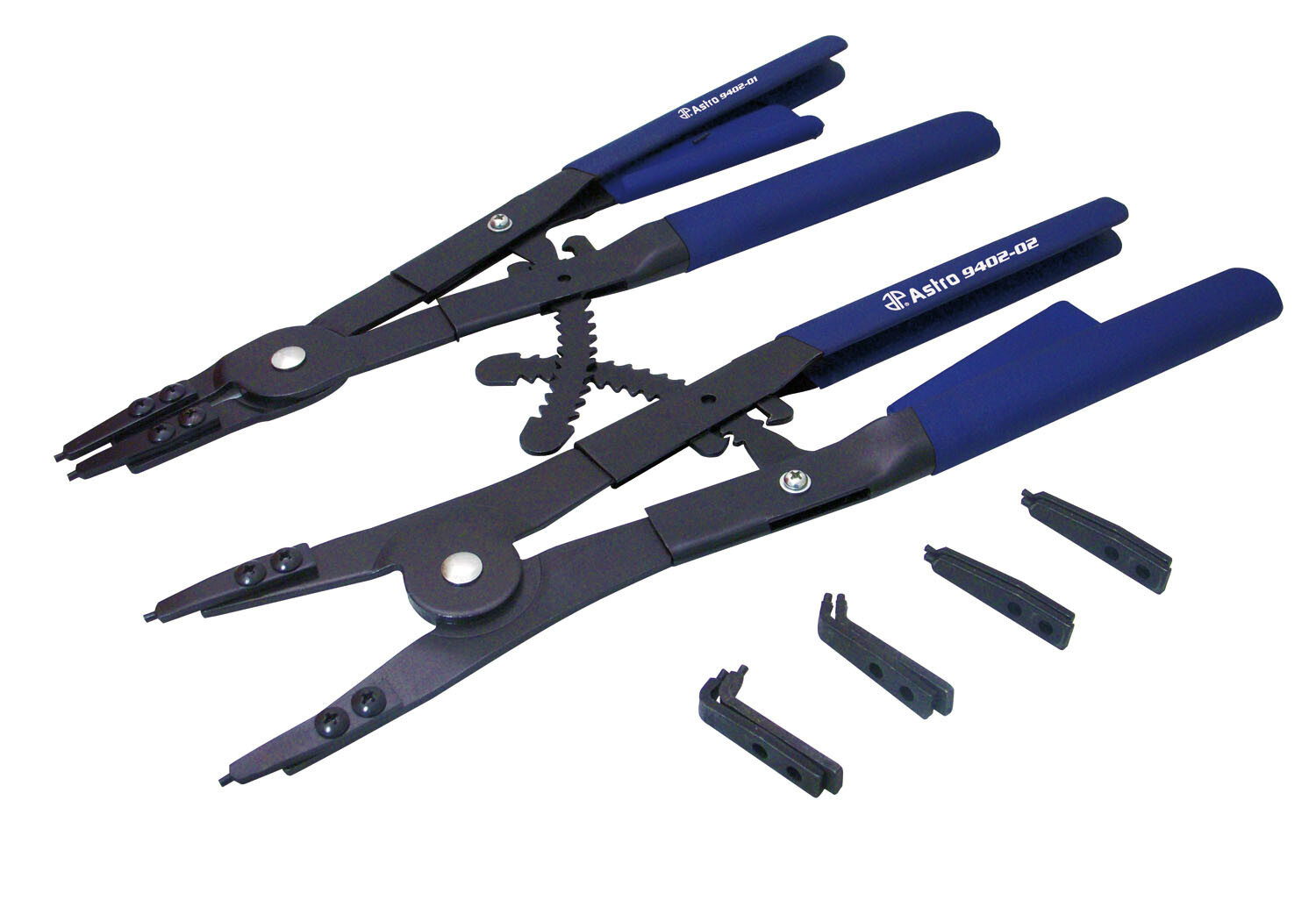 2 Pc. Large 16″ ­Ratcheting Snap Ring Pliers with Replaceable Tips AST-9402
