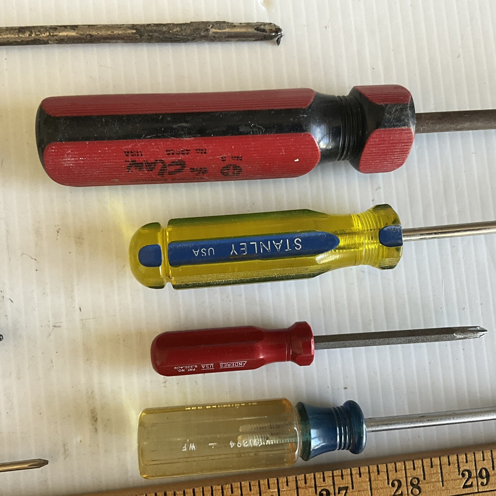 Craftsman Screwdriver Lot Phillips Tip Woodworking Repair Automotive Diy Vintage