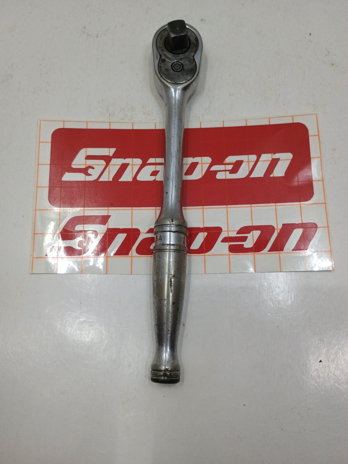 83 -Snap-On F-710B 7.5″ Length Ratchet Wrench 3/8″ Dr Standard Handle USA Used