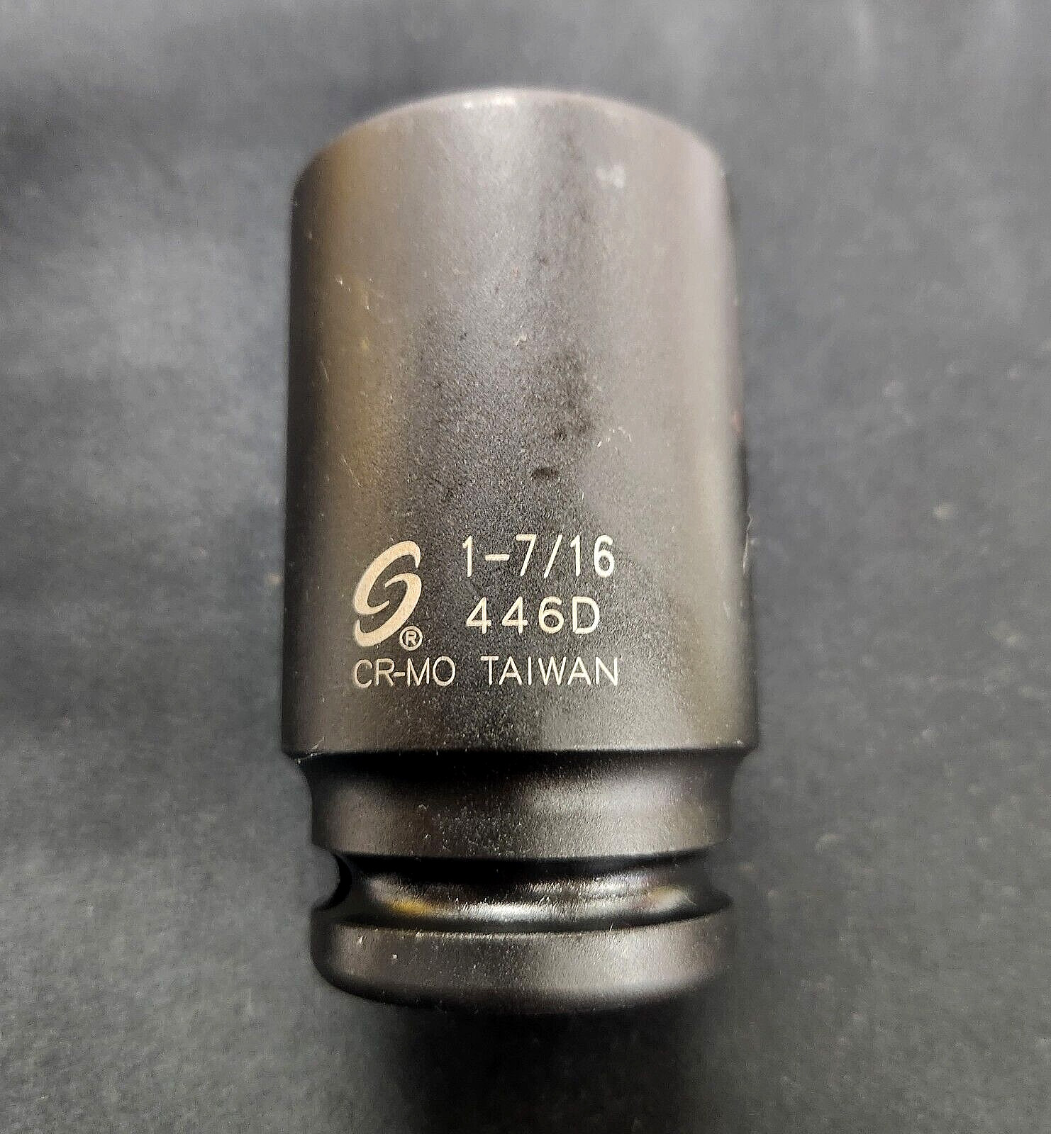 QTY 1 NEW SUNEX 446D IMPACT 1-7/16″ DEEP SOCKET 3/4″ DRIVE 6PT BLACK OXIDE SAE