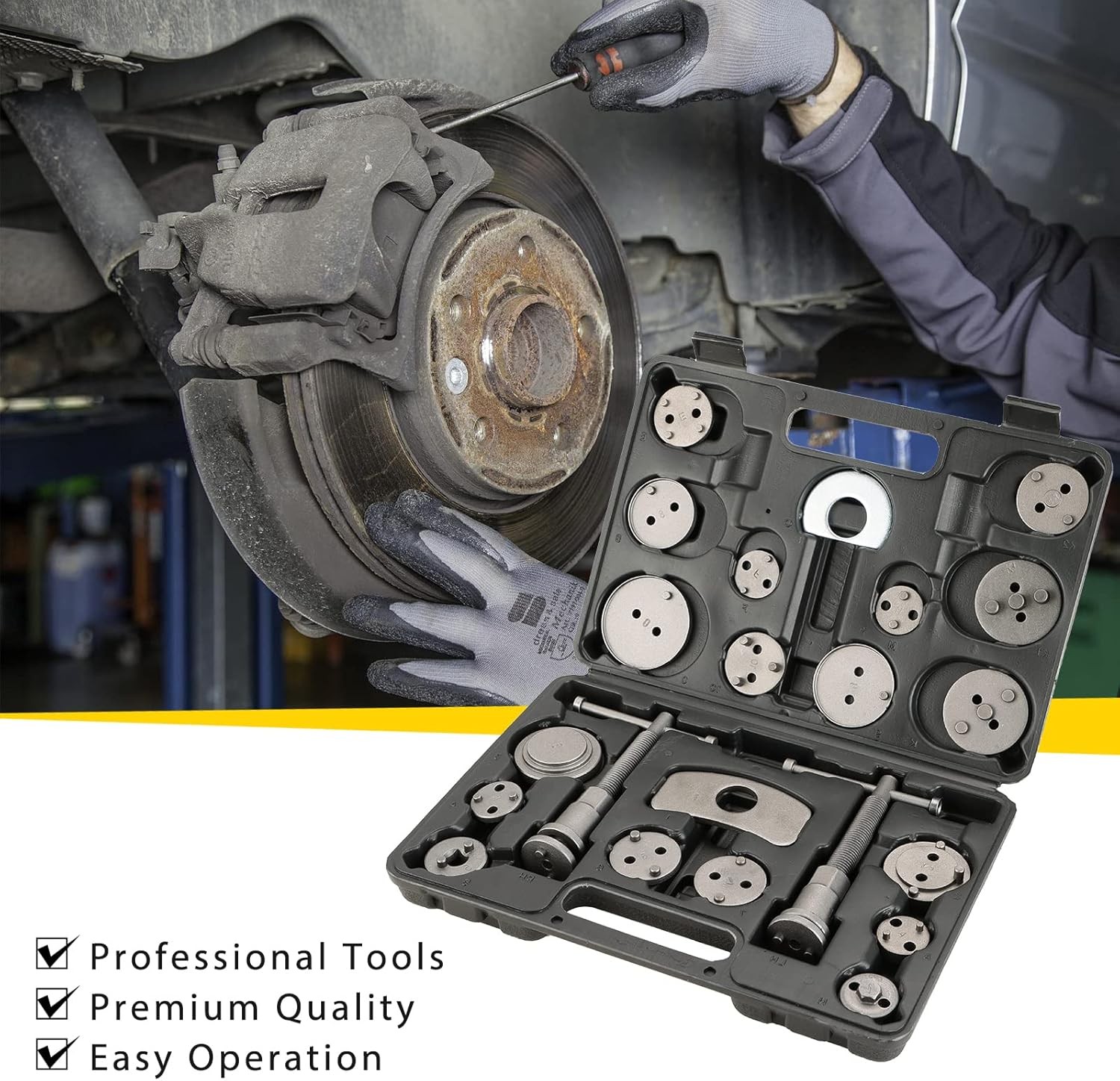 24PCS Universal Kit de Herramienta Para Frenos Piston de Frenos Brake Auto Carro