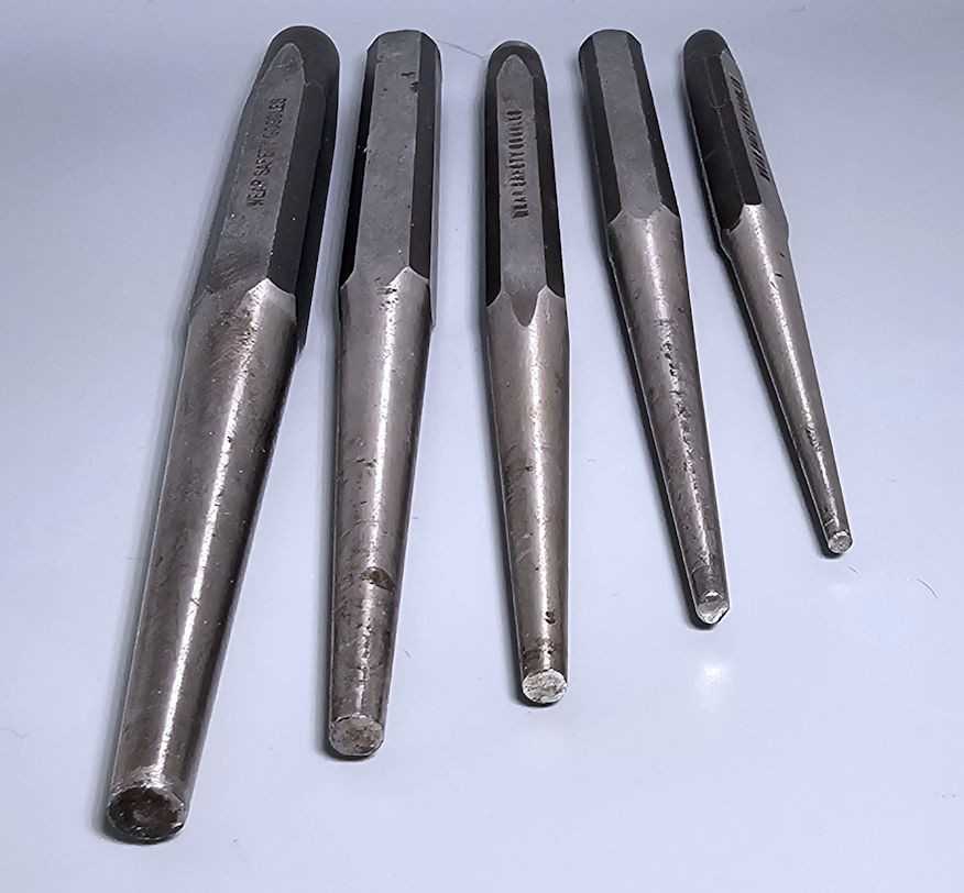 5 Snap-on pin punches 1/4-PPC208-3/16-PC206-5/32 PPC205-1/8-PC208-3/32 PPC203