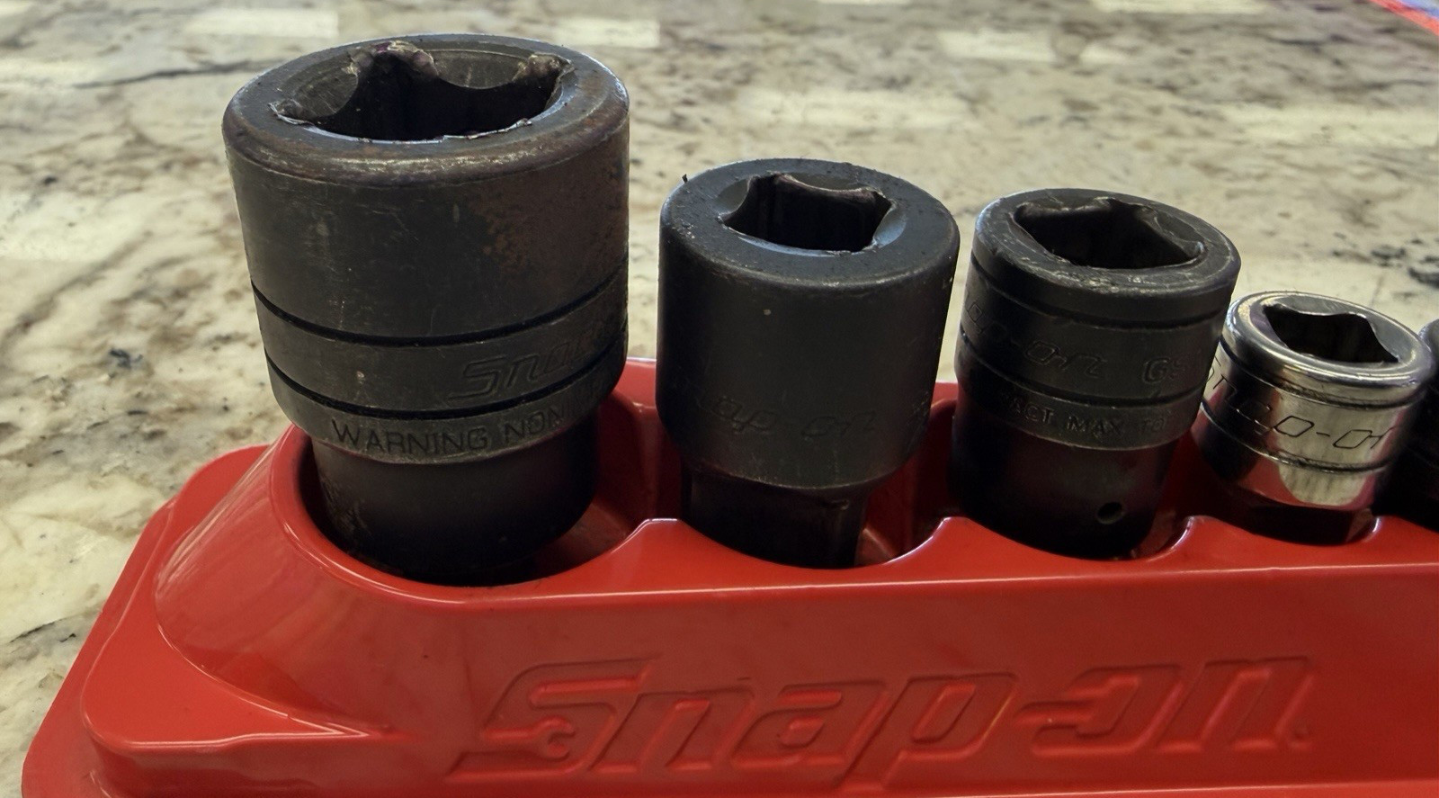 6 Pc Snap On Tools Adapters 1/4,3/8,1/2,3/4” Dr Set TA3,GFATIE, A2A,GLAFIF,GLA12