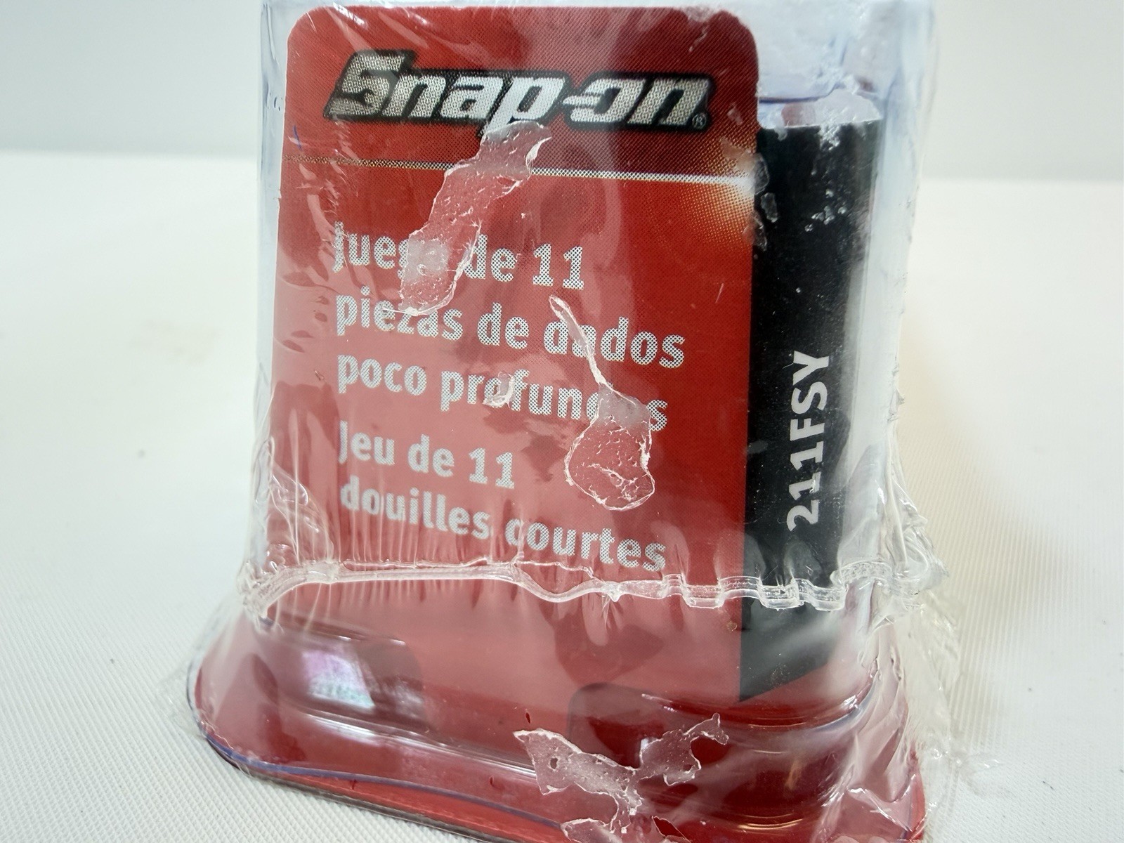 NEW Snap on 211FSY 3/8″ drive (1/4, 5/16, 3/8-7/8″) 6-point Shallow Socket Set