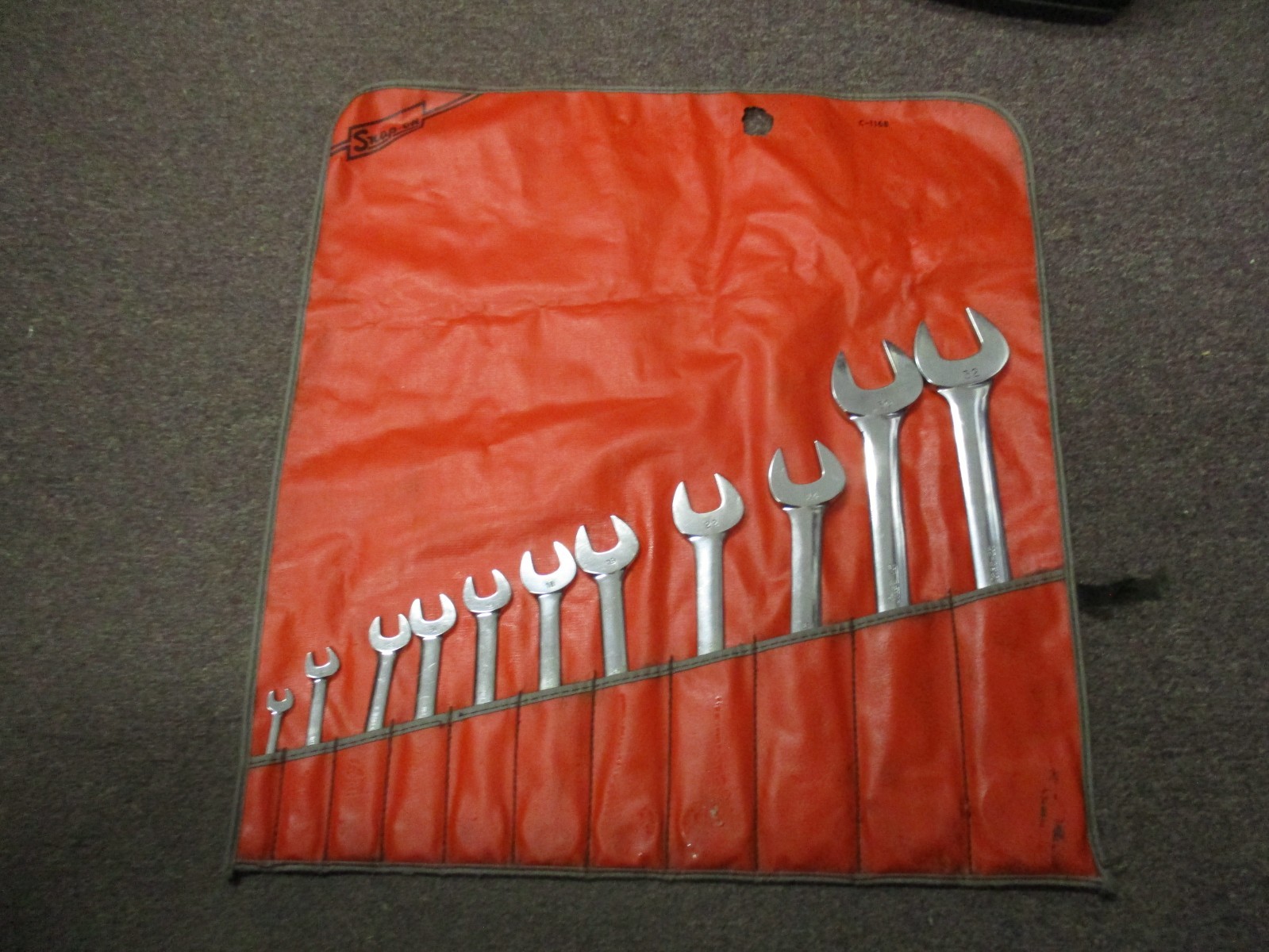 Snap on 11pc VOM Series 6mm to 32mm Double Open End Wrench Set USA