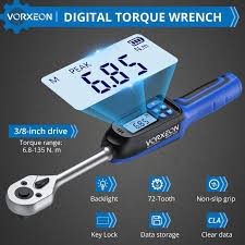 VORXEON Digital Torque Wrench – 3/8″ Drive, 4.9-99.6FT.LB …
