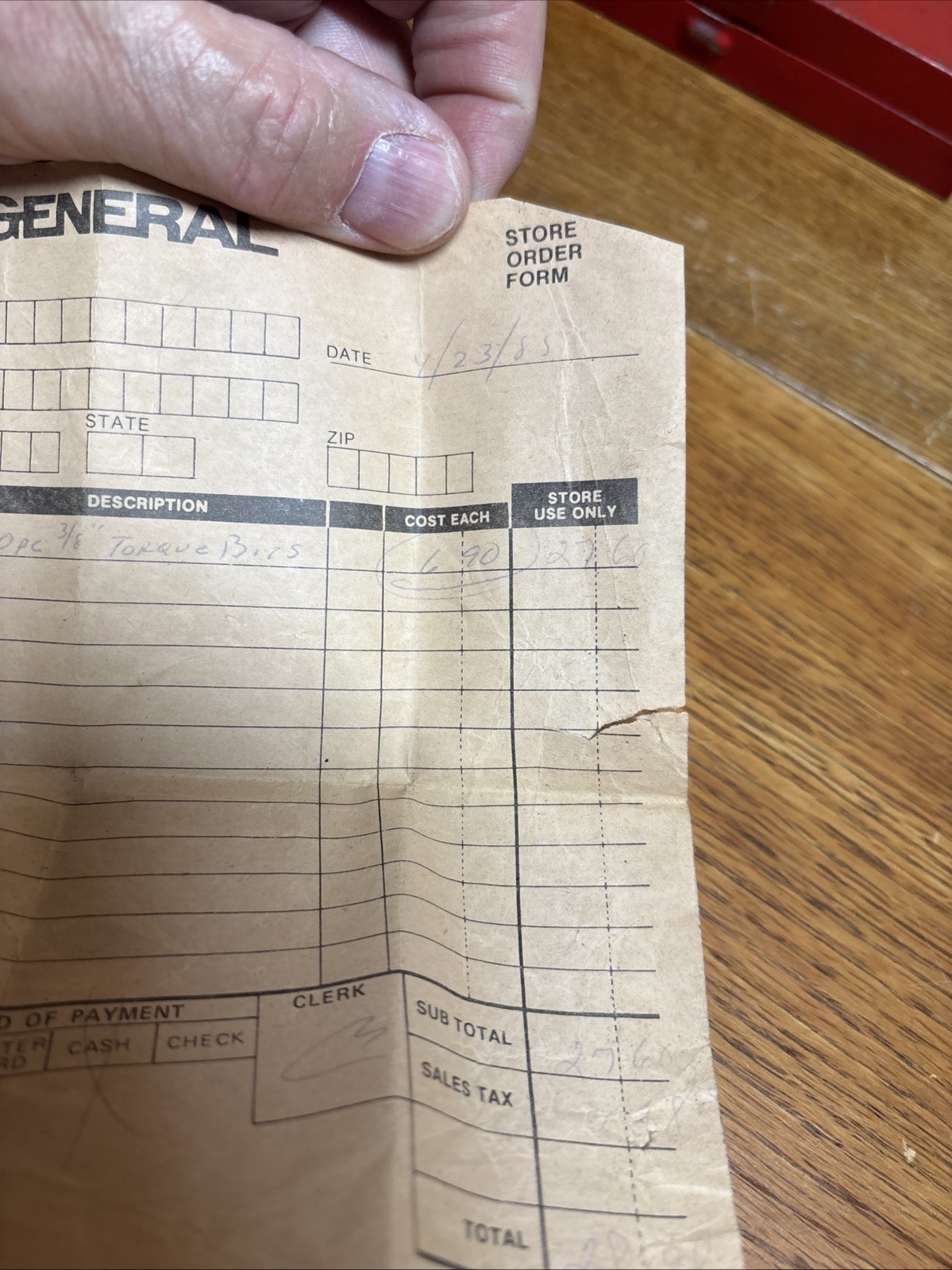 Vintage 3/8” Torque Bit Set ( US General/ Harbor Freight / Icon) ? Receipt Found