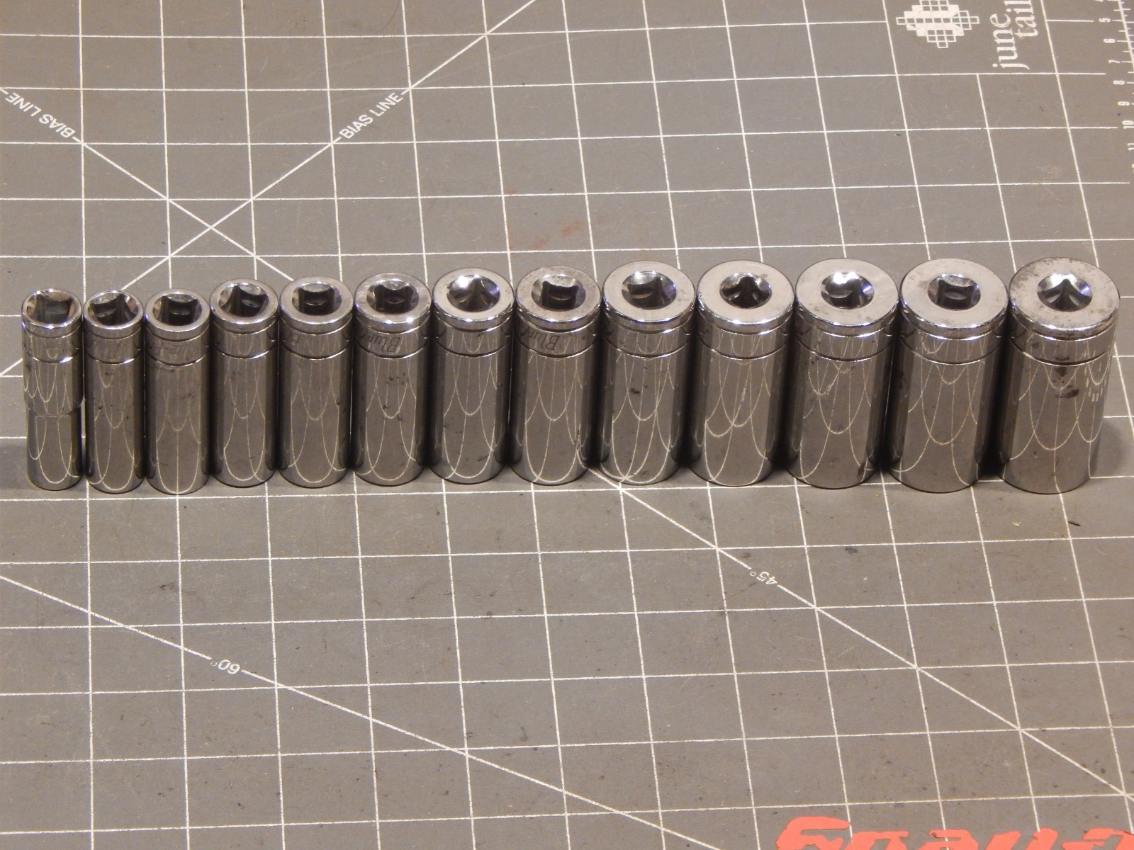 Blue Point 13 OF 15 Pc Metric 3/8″ Drive Deep Socket Set 10MM 24MM 12Pt Dr
