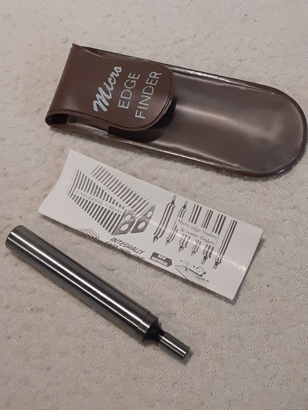Vintage Starrett USA Edge Finder No 827B & Fisher Micro Edge Finder Lot of 2