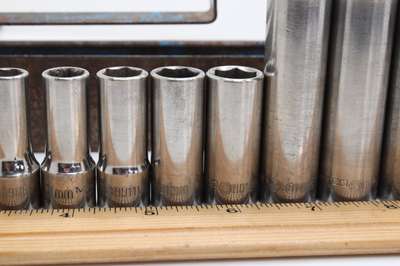 Matco BD6M6-BD23M6 6-23mm 3/8″ Drive 6 Point Metric Chrome Deep Socket Set USA
