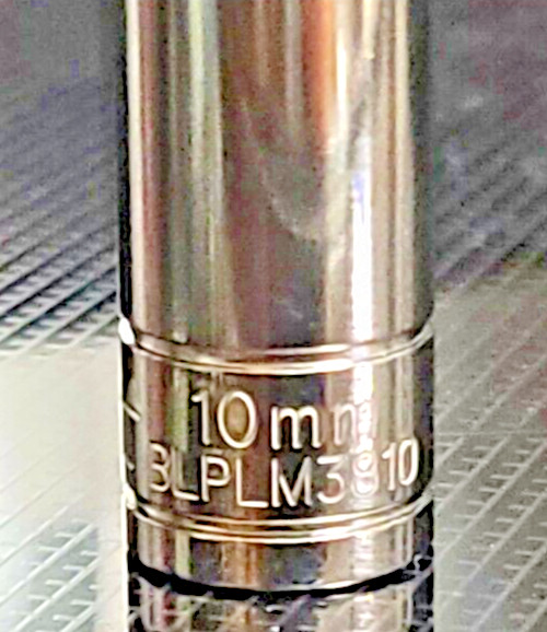 BLUE POINT BLPLM3810, 3/8″ DRIVE, 10MM. SOCKET, DEEP/HIGH, 12 POINT.