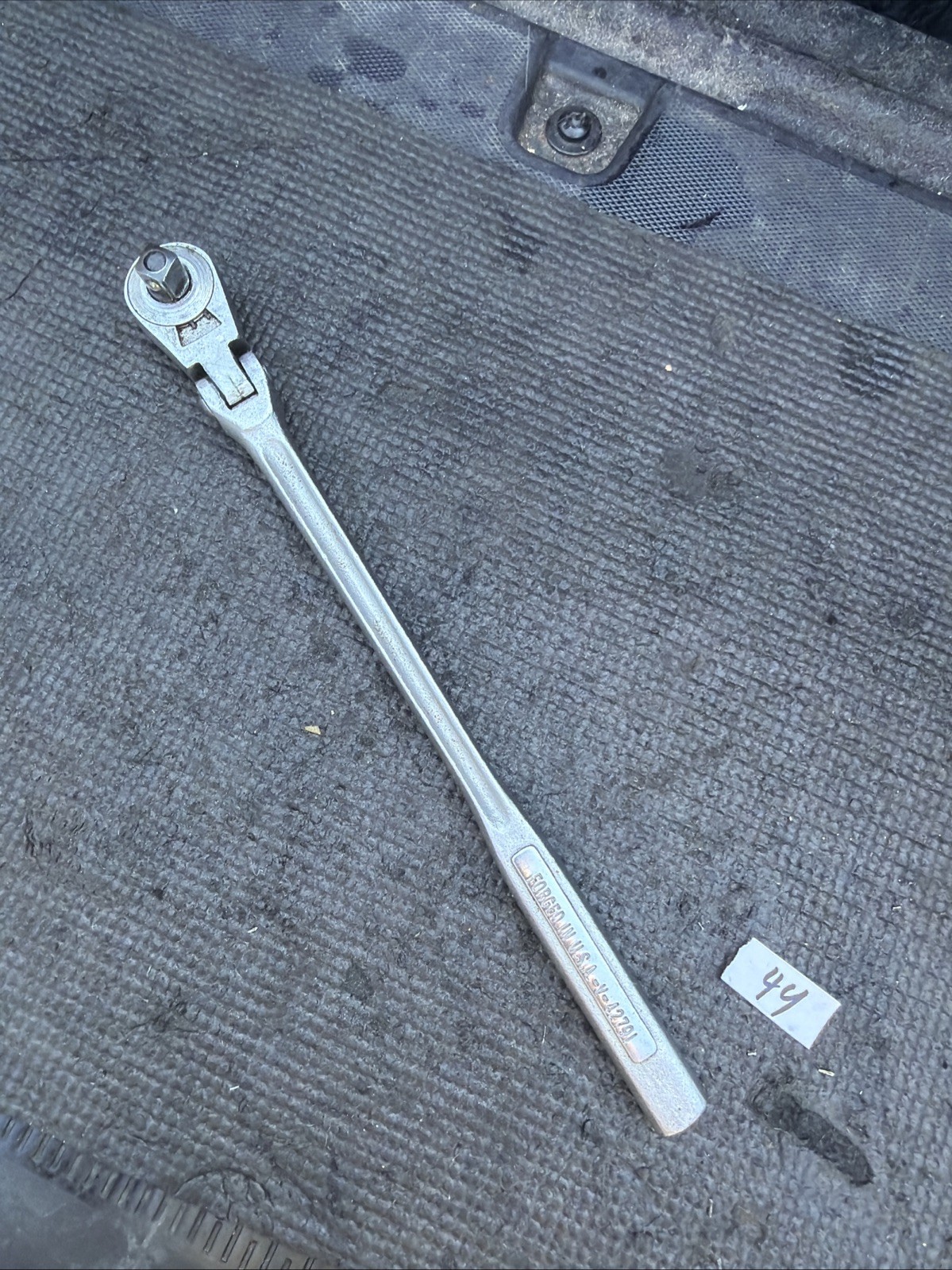 Sears Craftsman USA 3/8” Hourglass Flex Head Ratchet 42791 V Rare 11.5”