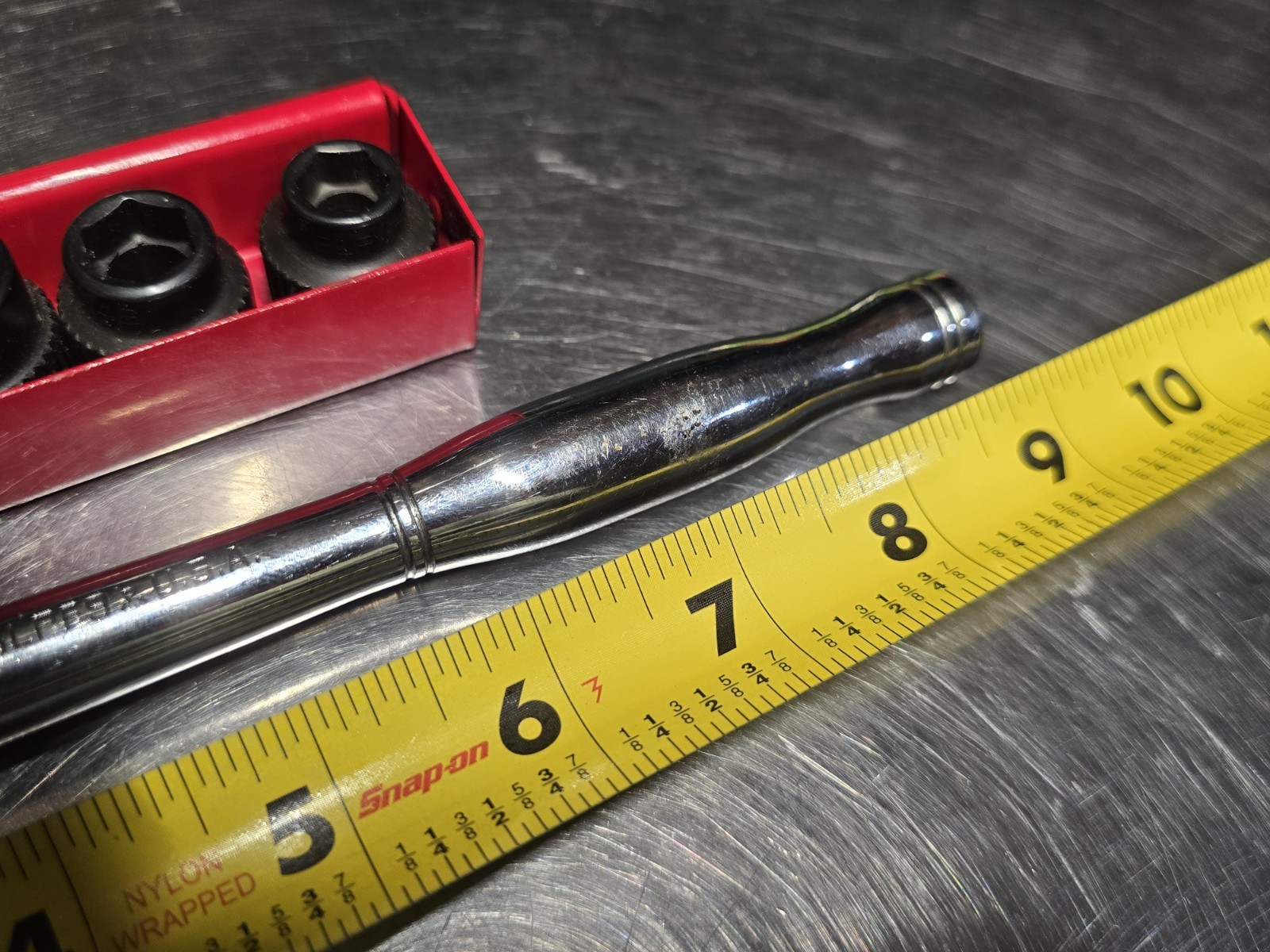 MATCO TOOLS MILTARY PASSTHTOUGH RATCHET AND SOCKET SET SAE. BIT DRIVER INCLUDED