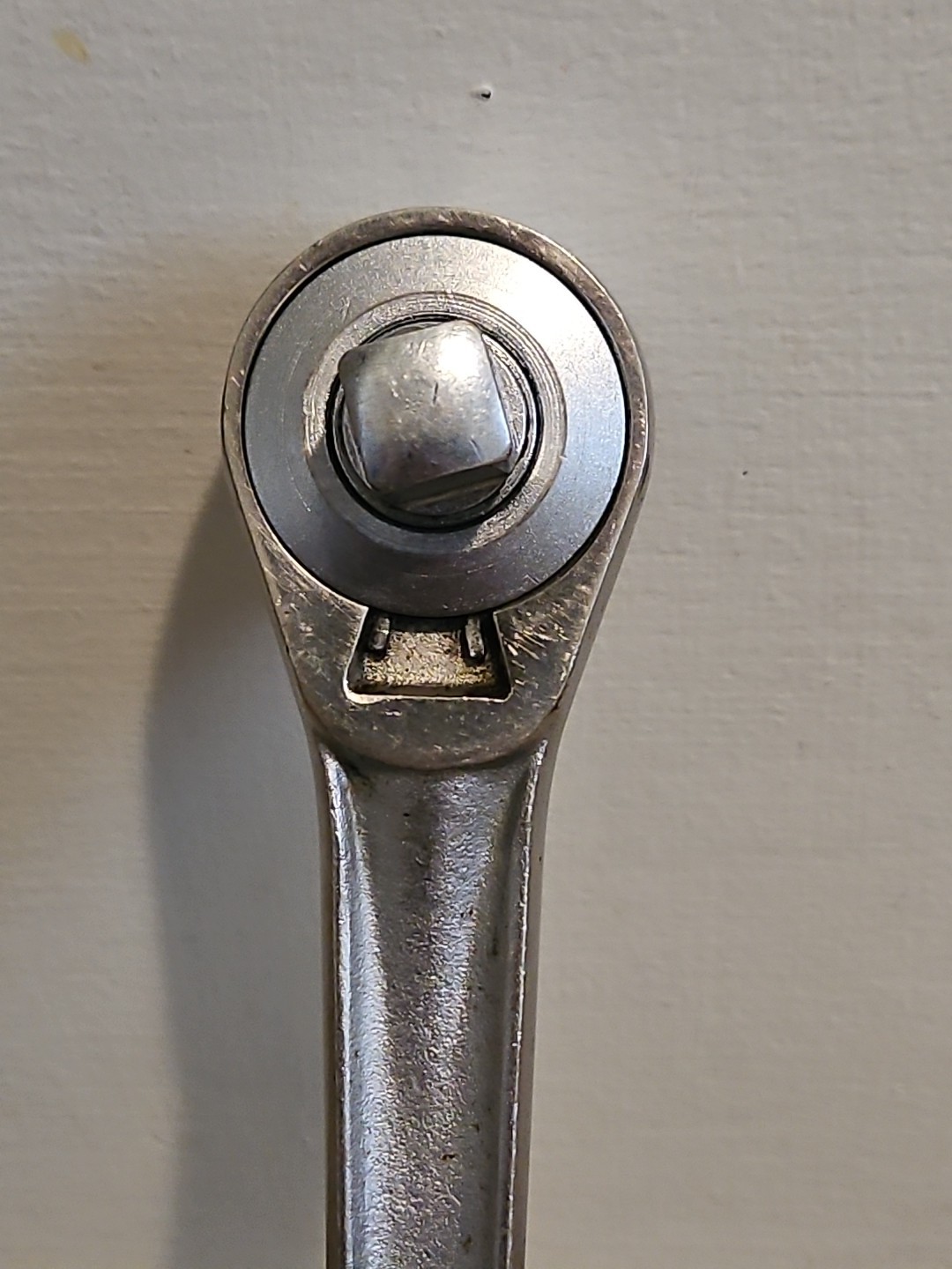 Craftsman USA 1/2″ Drive Flying V Oil Port Ratchet Forged Handle Pear Head Vtg A