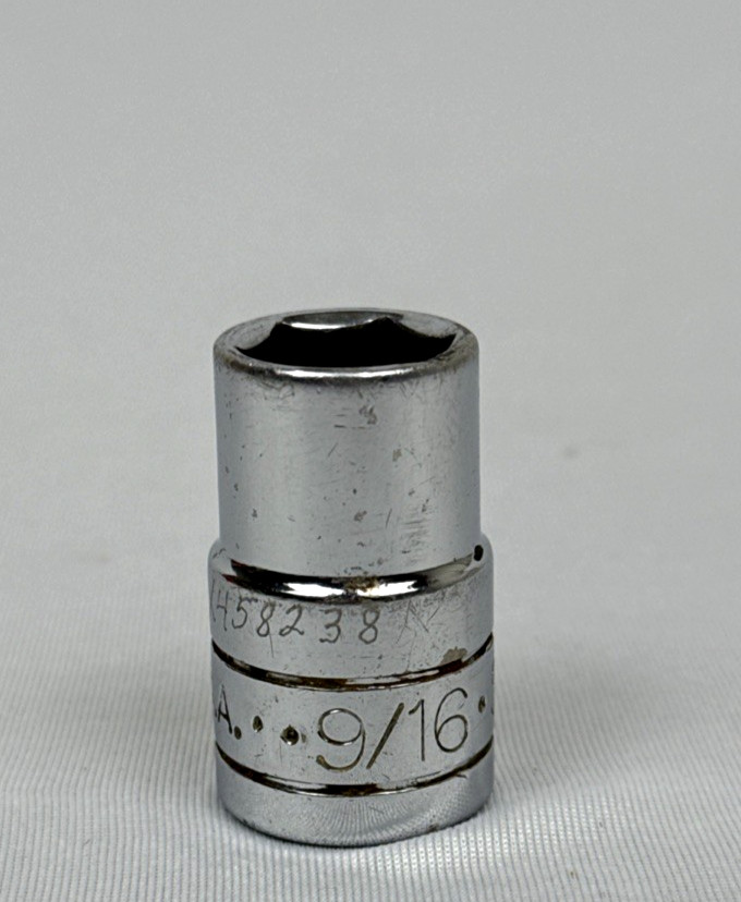 SK Hand Tools 40118 1/2″ Drive 9/16″ 6pt SAE Chrome Socket USA