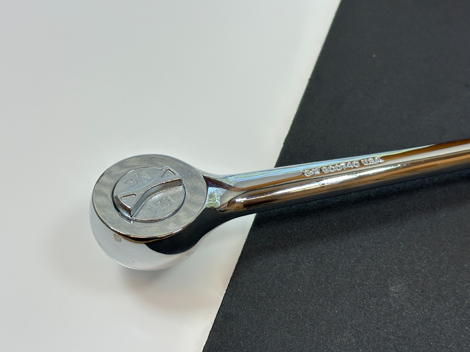 🇺🇸 NEW SK Professional Tools USA 1/2″ Drive Full Polish Knurled Grip Ratchet