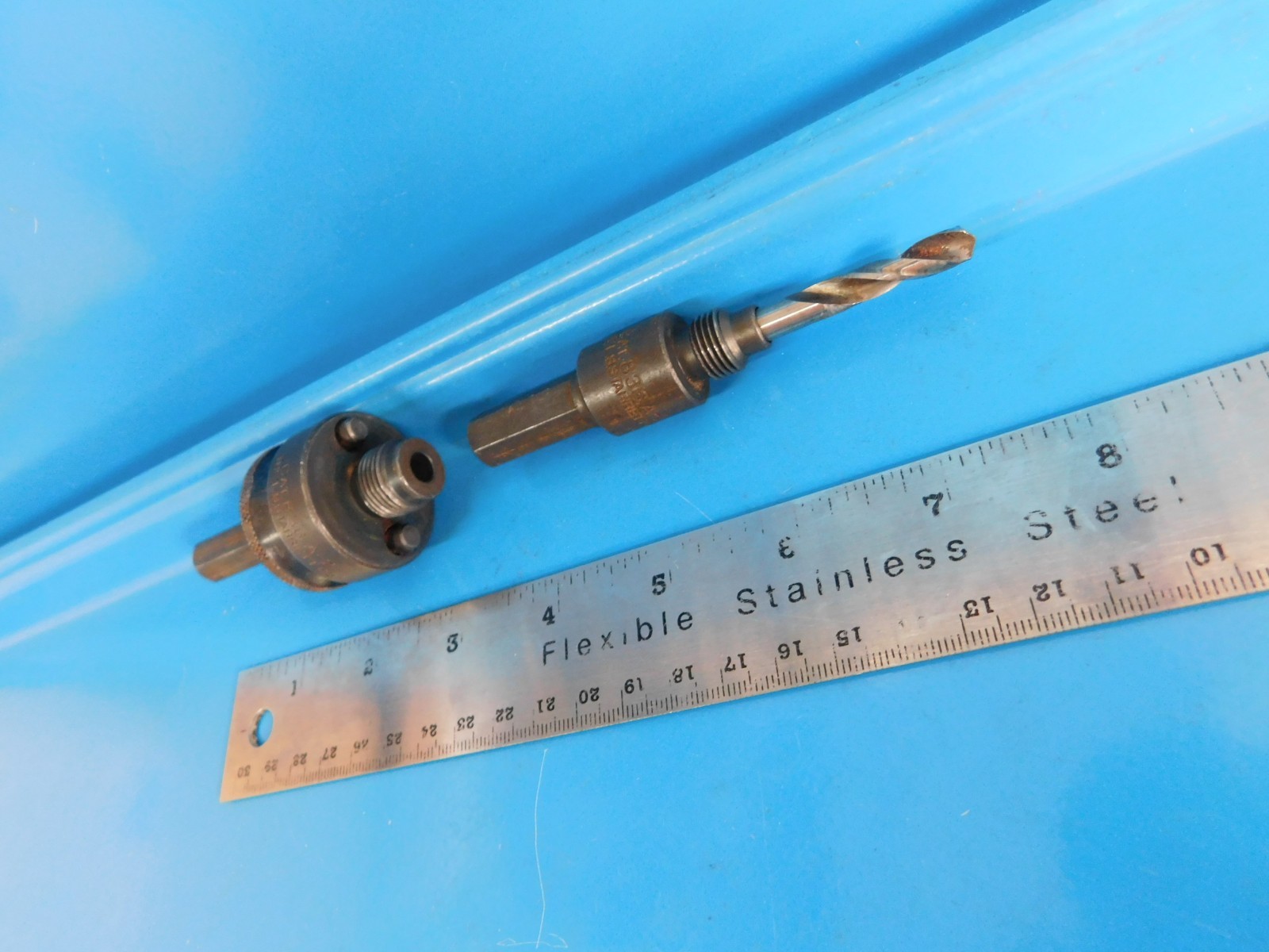 USED, STARRETT HOLE SAW ARBORS , LOT OF TWO