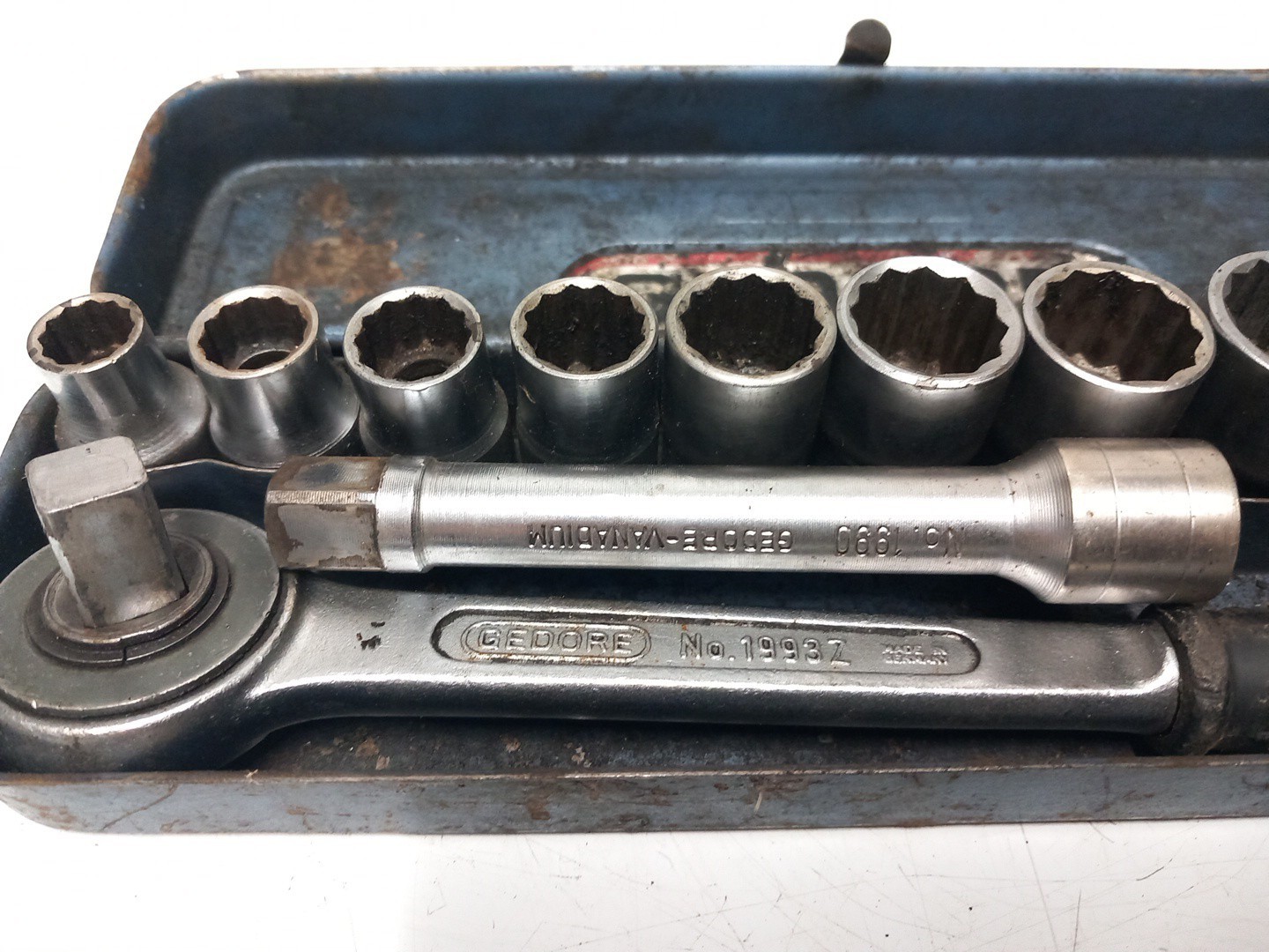 Vintage GEDORE No 1993Z- 1/2″ Drive -tool Set
