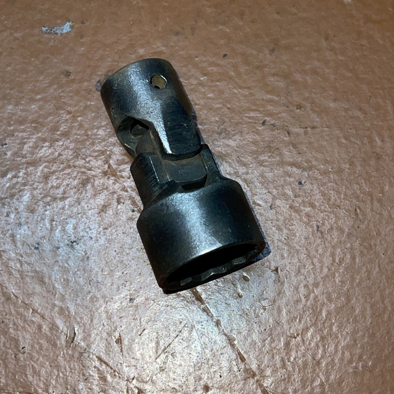 Vintage Wright USA MU56 11/16 In SAE 3/8 drive 12 Point Swivel Wobble socket