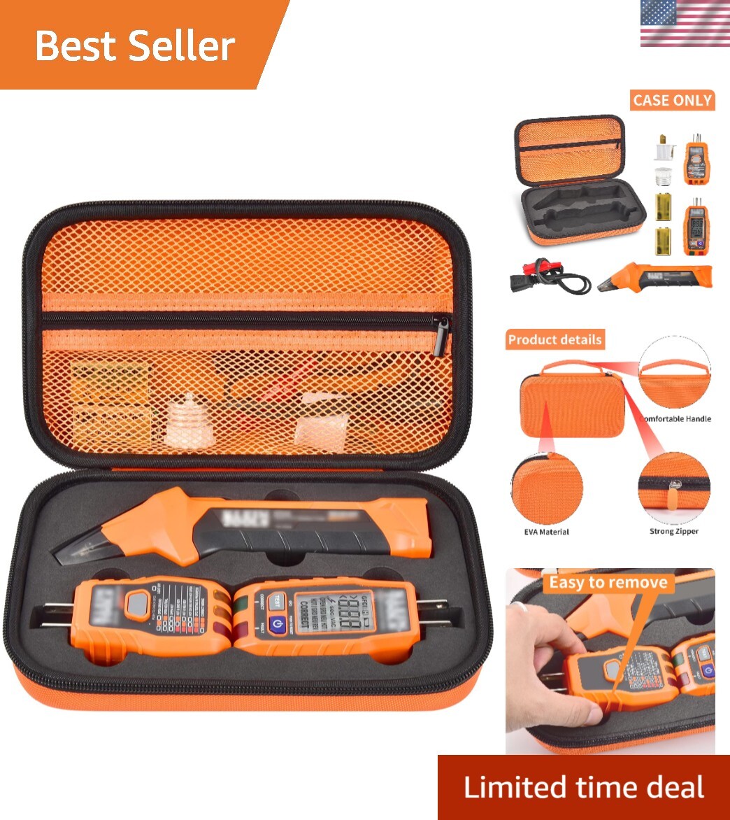 Portable Klein Tools Storage Box – Compact Organizer for Circuit Testers & More