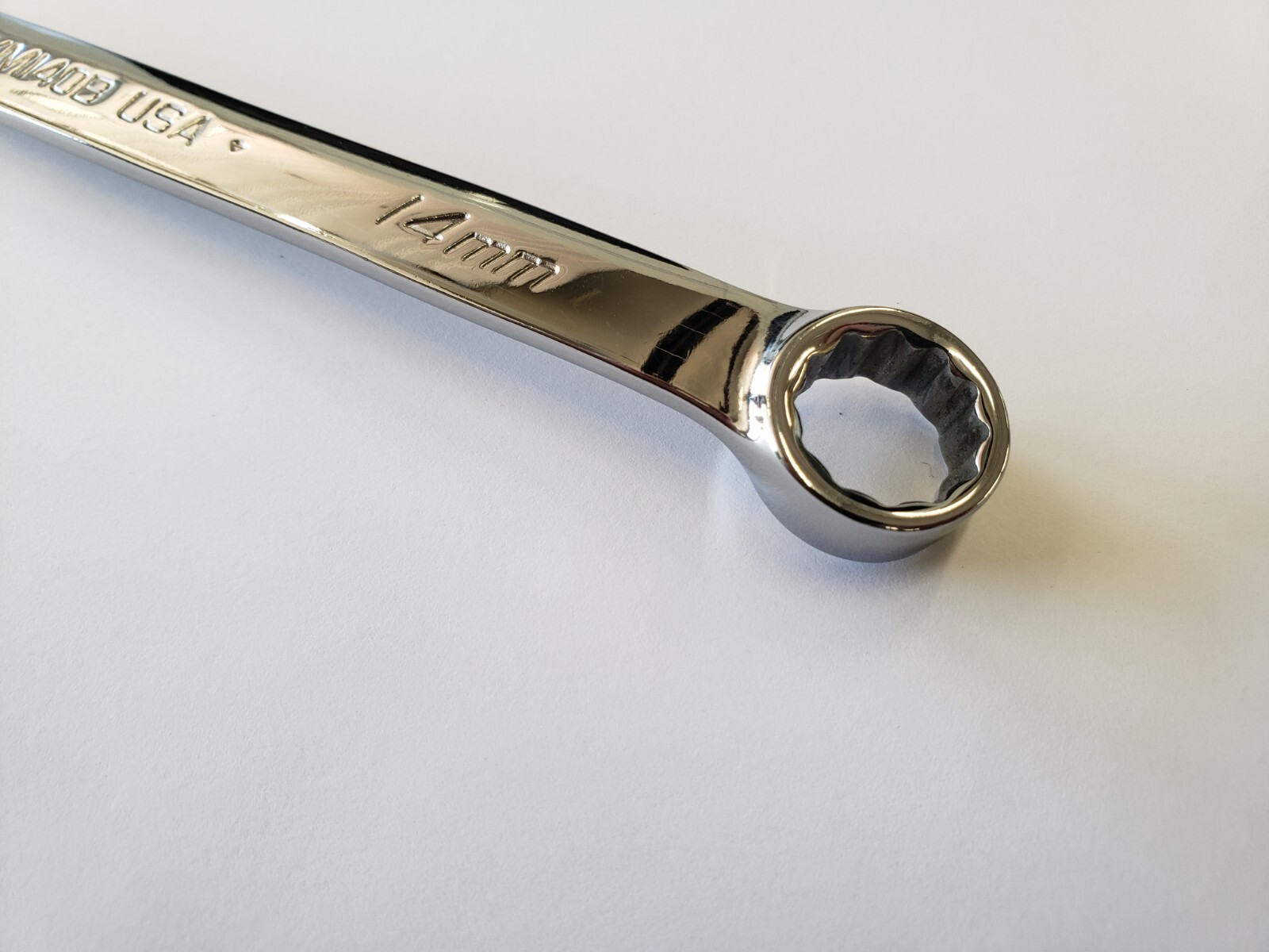 Snap-on Tools USA NEW 14mm Metric 12pt Standard Chrome Combo Wrench OEXM140B
