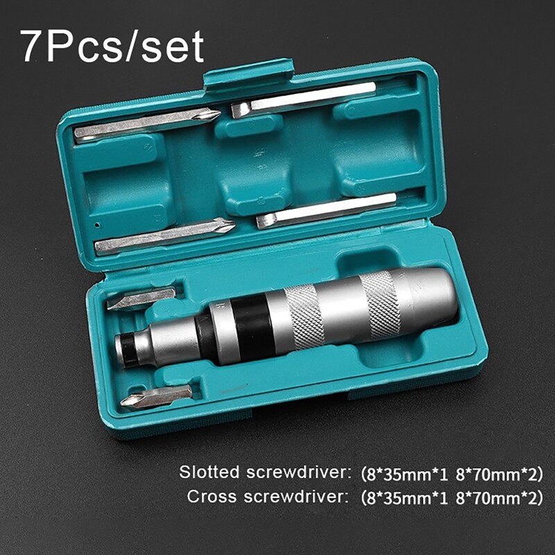 Electric Screwdriver Household Cordless Screwdriver 7PCS Impact Screwdriver Kit