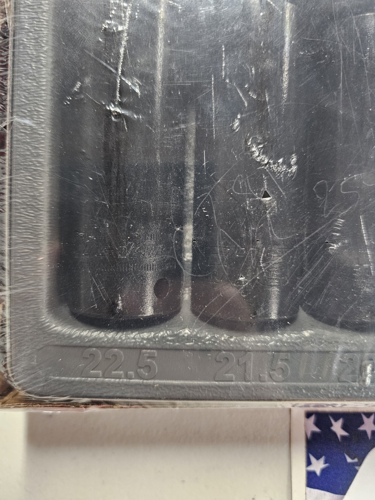 Snap On 307LSDM 7pc 1/2 Drive Increase Hex Depth Lug Nut Socket Set Half/size