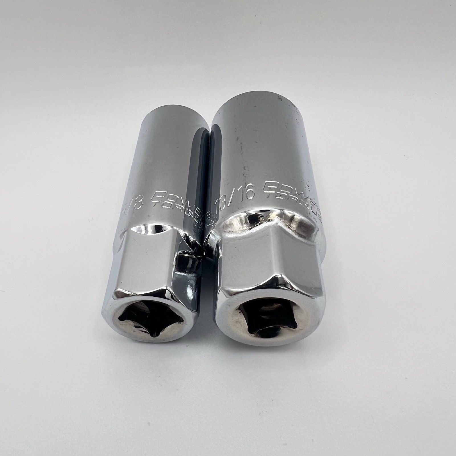 Power Torque 2pc 3/8 Drive Magnetic Spark Plug Socket Set 5/8” & 13/16” Tune Up