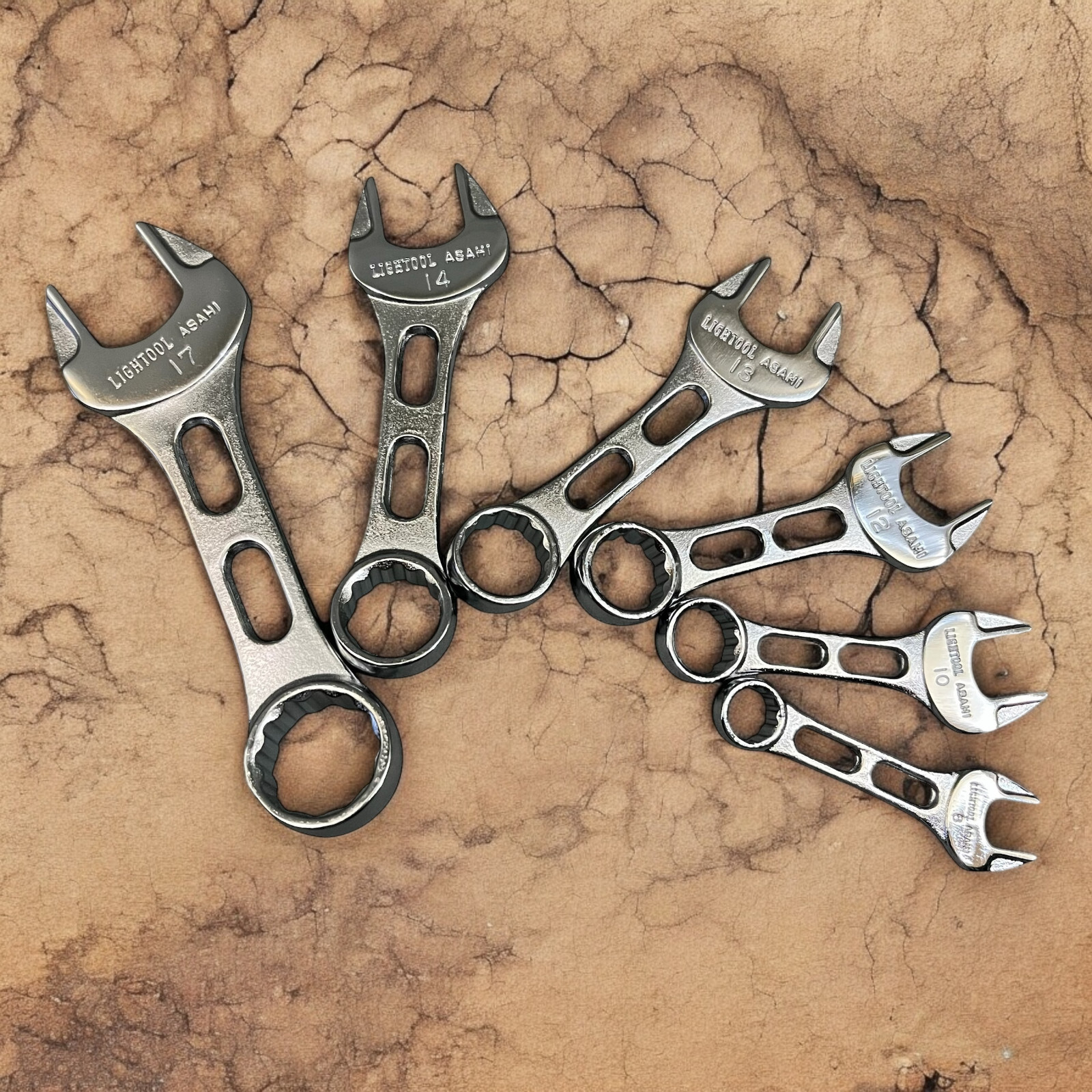 ASAHI individual LCWU Mini Combination Wrench 8mm-17mm Made in Japan,USA shipper