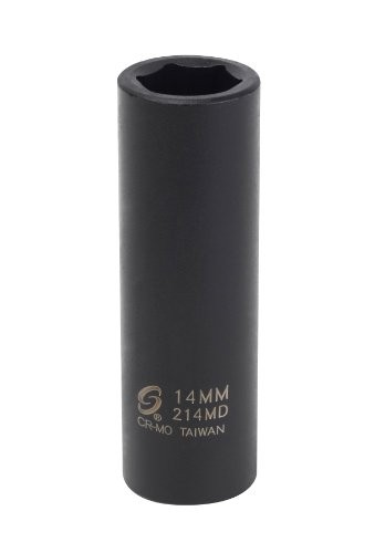Sunex 214MD 1/2 In. Drive Deep 6-point Impact Socket 14mm