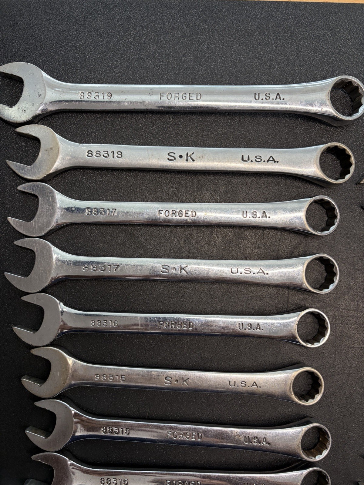 SK Tools Polished Wrench Lot Of 41