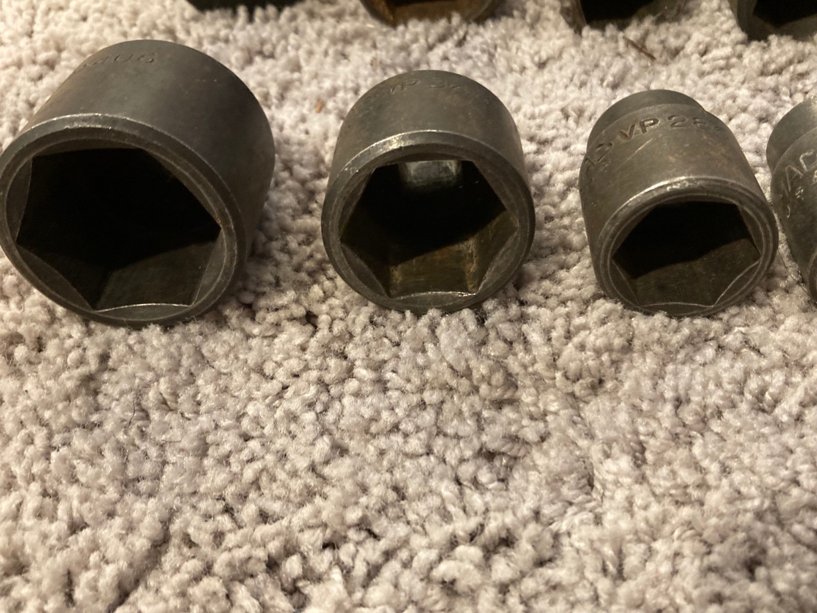 Mac Tools 10 Pcs Sea Impact Socket Set 6-Point 1/2DR 1/8 Others