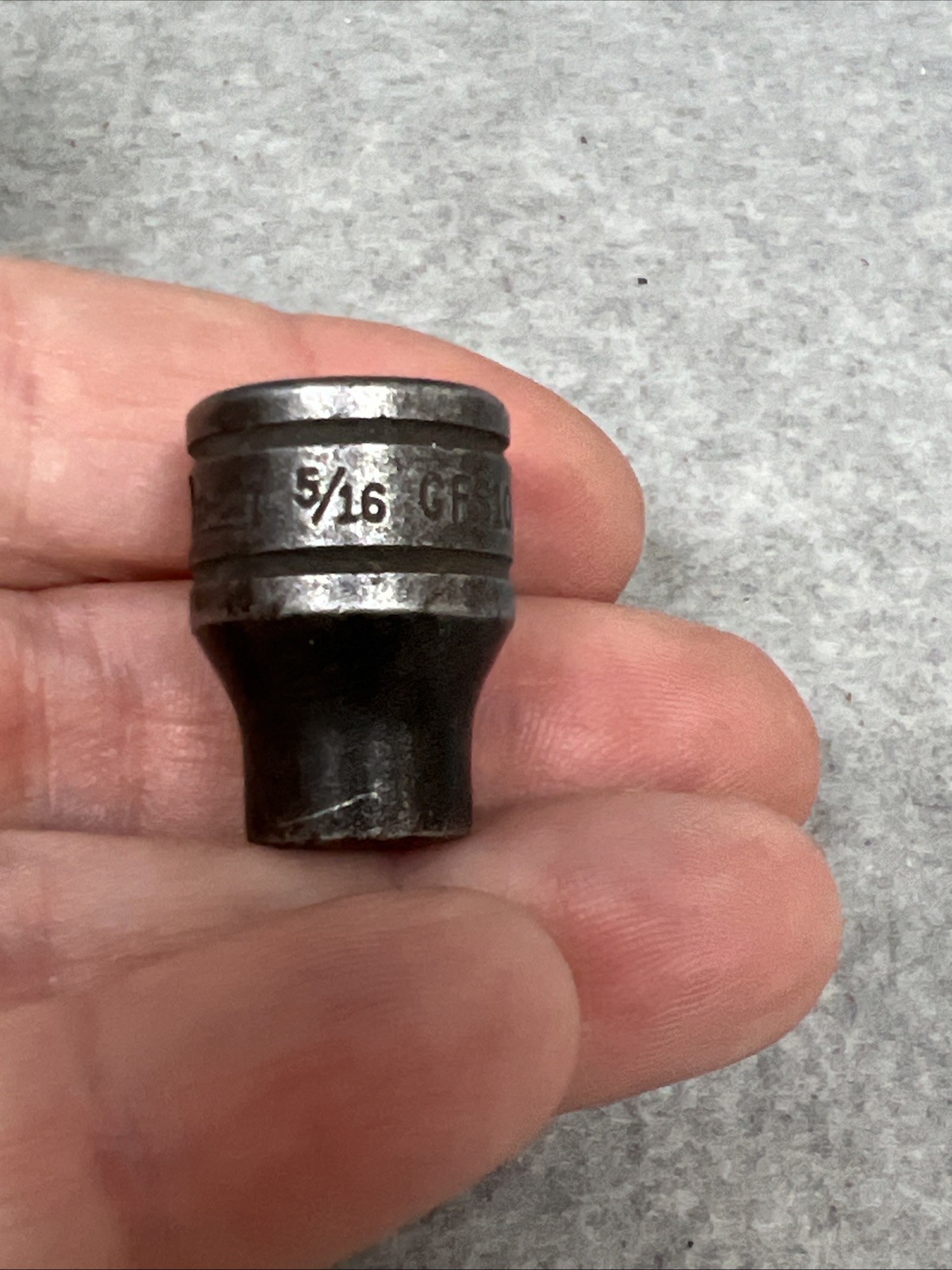 Snap On 5/16″ Shallow Industrial Socket 3/8″ Drive 6 Point Non Impact GFS101