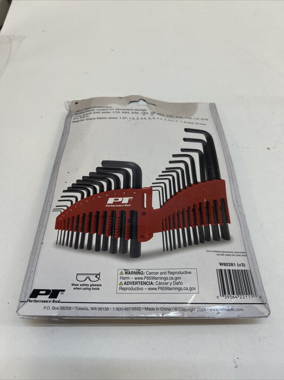Performance Tool W80281 25pc SAE/MET Hex Key Set – 25pc SAE/Metric Hex Key Set