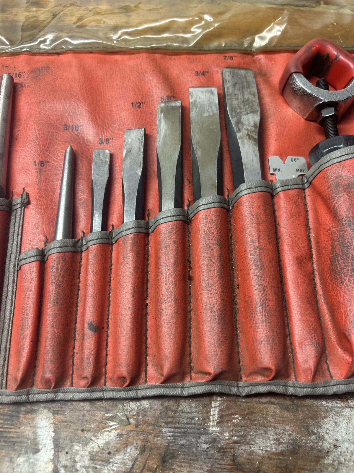 26pcs Snap on Punch and chisel set PCC210AK W/ C2700 kit Bag Missing Pieces