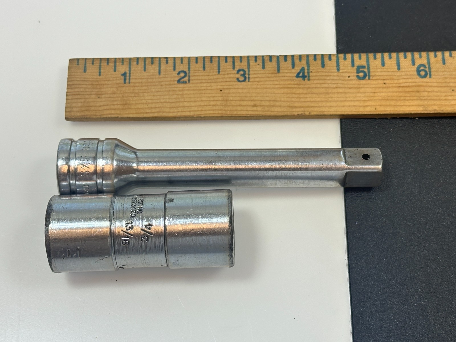 🇺🇸 Snap-on USA A98A Flip Dual 3/4 & 13/16 Impact Lug Nut Socket & 5″ Extension