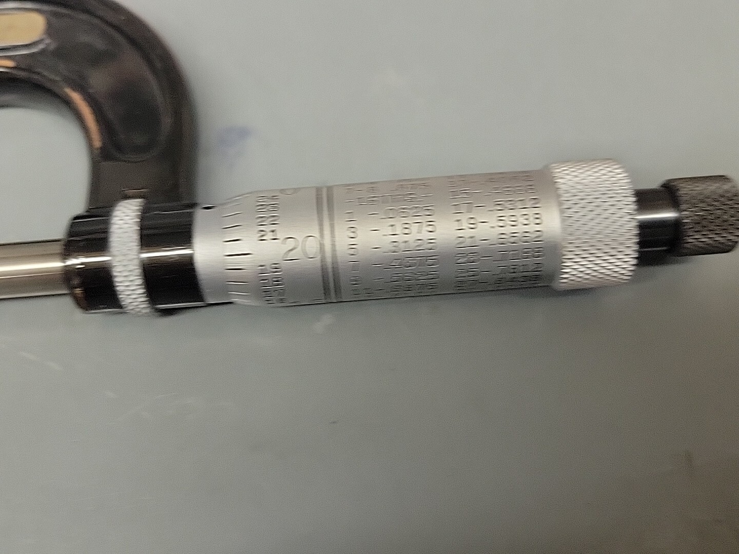Starrett 436RL 1″ Micrometer Caliper With Ratchet Stop w/Lock Nut NEW OLD STOCK