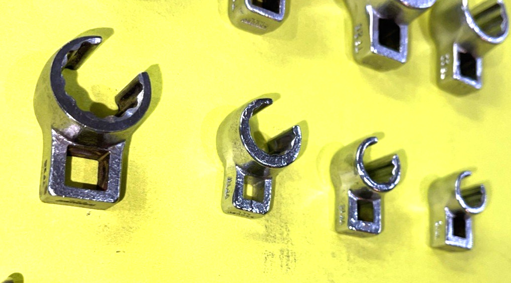 BONNEY TOOLS VINTAGE 12 PIECE MULTI DRIVE VARIOUS TYPES OF CROWFOOT WRENCHES