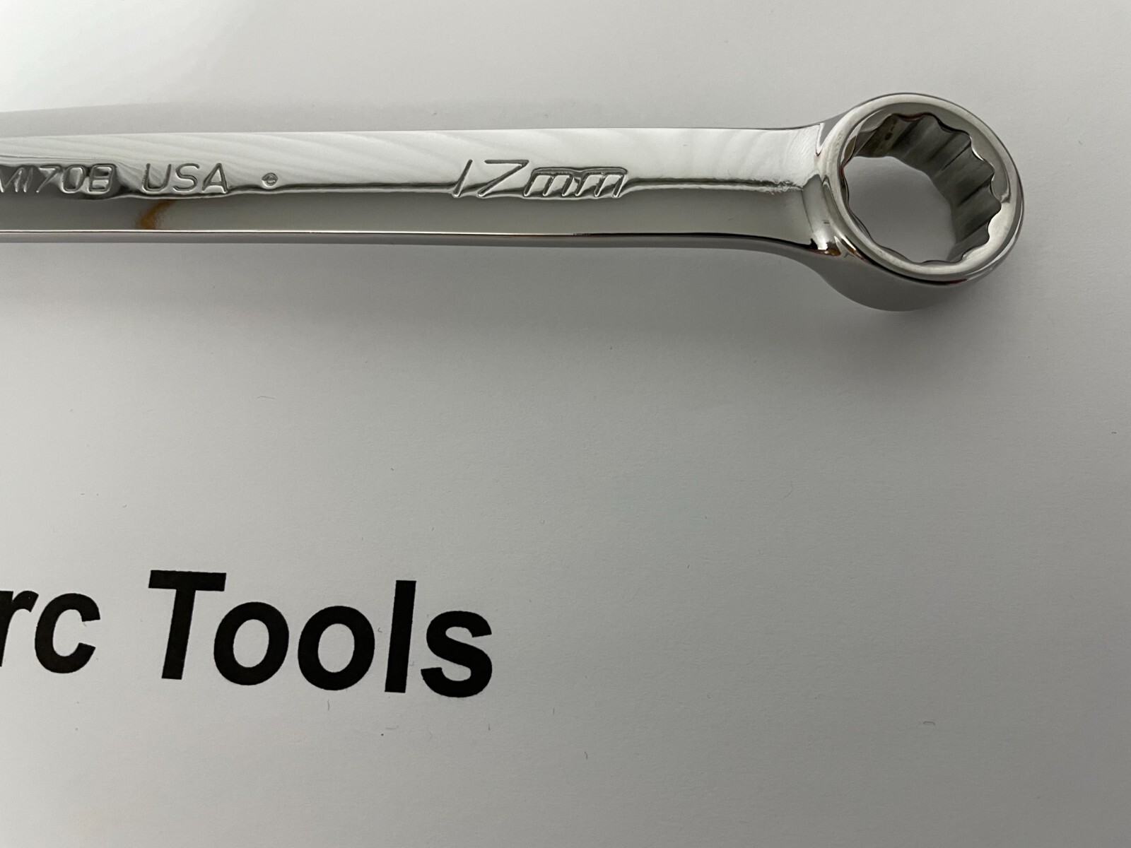 Snap-On Tools USA NEW 17mm Metric Standard Chrome Combo Wrench OEXM170B