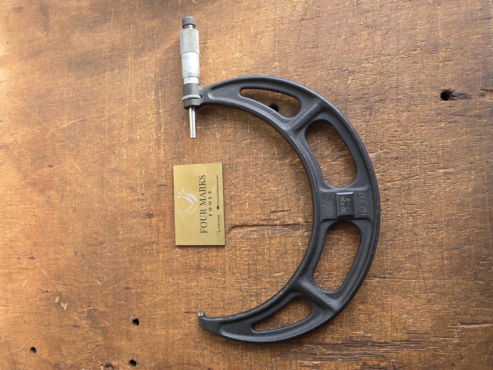 Starrett No. 436 Micrometer 7 – 8″ Imperial Micrometer Engineering Tools