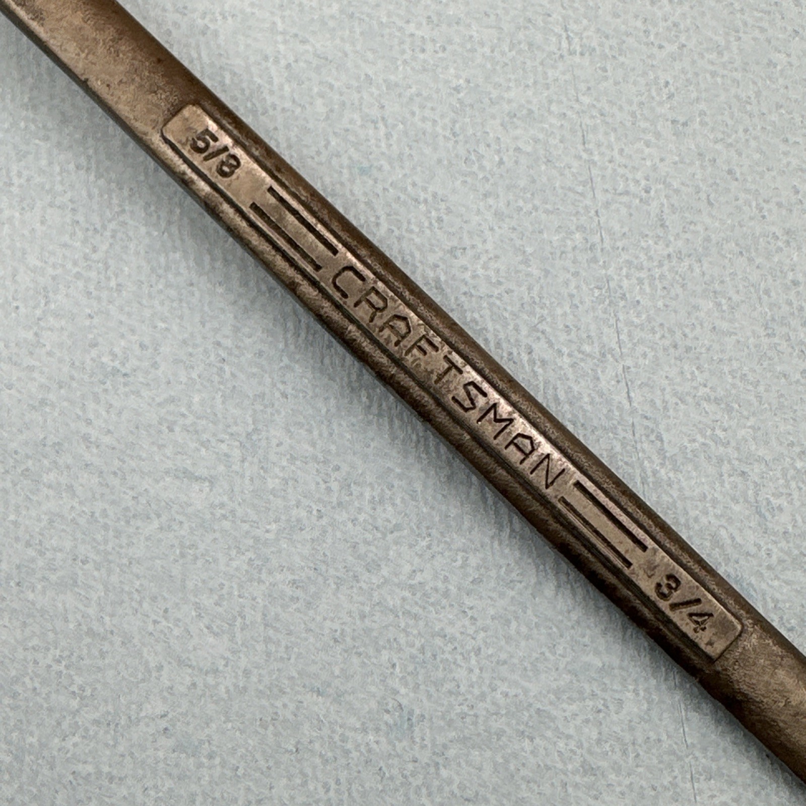 Craftsman Flying =V= 9/16″ x 5/8″ Double Box End Wrench USA Vintage