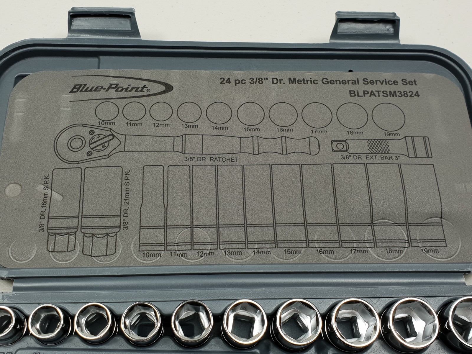 Blue Point 24pc 3/8″ Socket Set – As sold by Snap On.