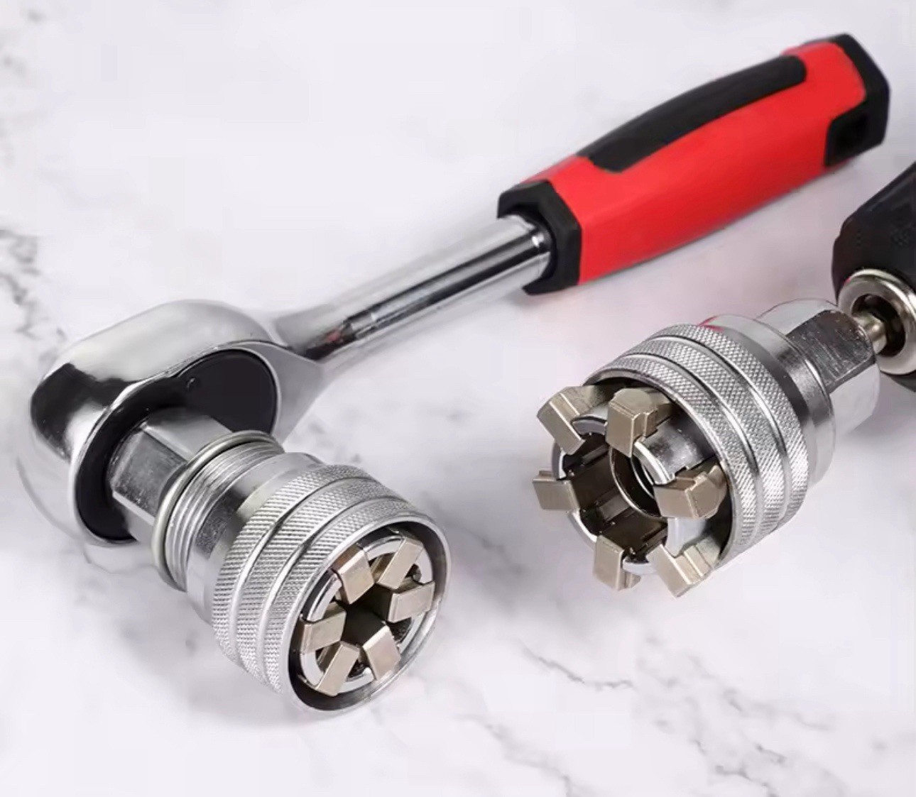 Universal Socket Adapter 10-19mm Adjustable Magic Wrench Sleeve 3/8 Drive