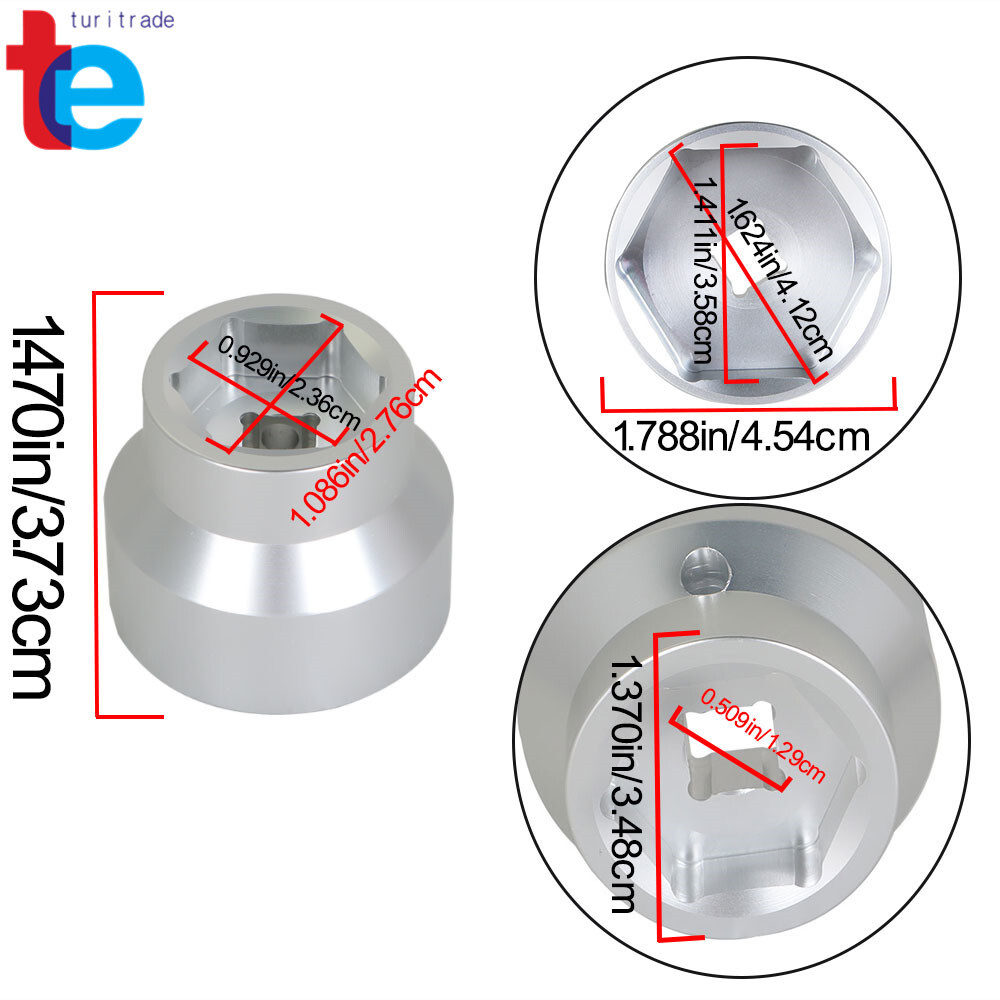 24/36mm Reversible Oil Fuel Filter Socket For Ford 6.0 6.4 Powerstroke Diesel