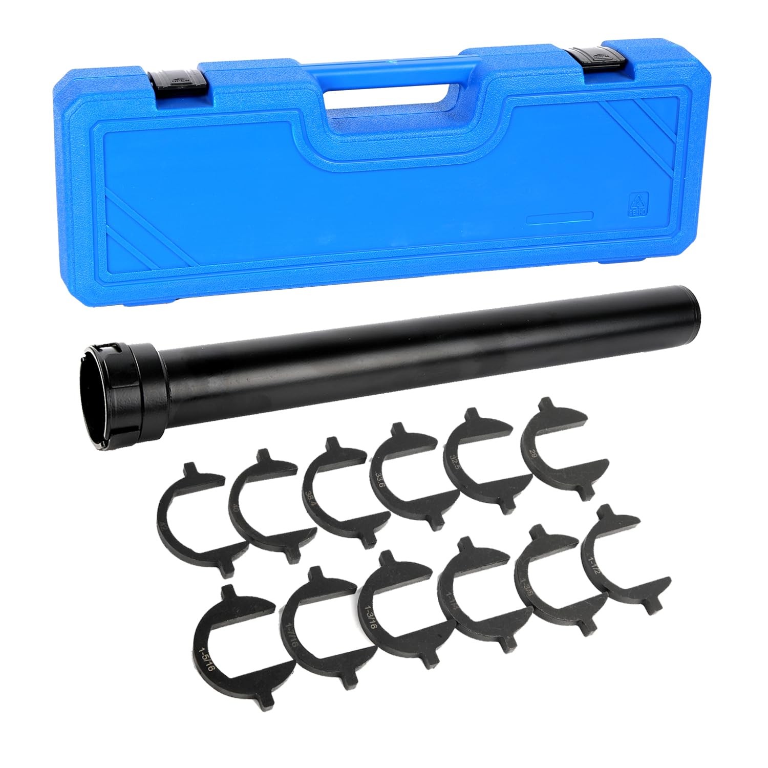Blue Inner Tie Rod Removal Tool Set 1/2 Inch Drive 12 Crowfoot Adapters